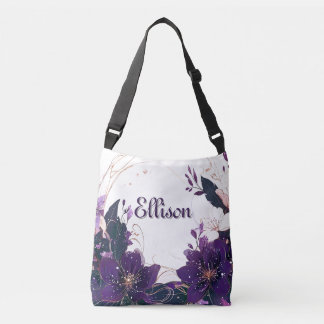 Mystical Violet Bloom Axelväska