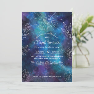 Mystical Watercolor Bachelorette Party Inbjudningar