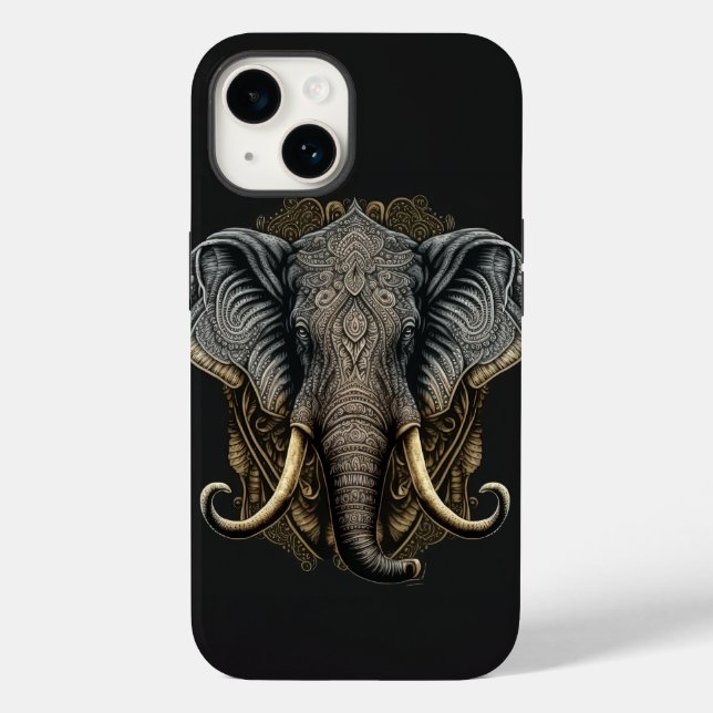 Mystical Watercolor Elephant Phone Case (Baksida)