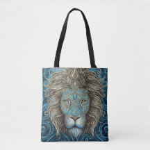 Mystical Watercolor Lejon Tote Bag