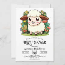 Mystical Whimsiic Sheep Baby Shower