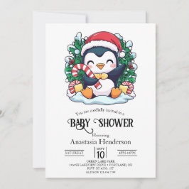 Mystical Whimsitical Penguin Baby Shower Inbjudningar