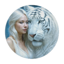 Mystical White Tiger och Woman Magic