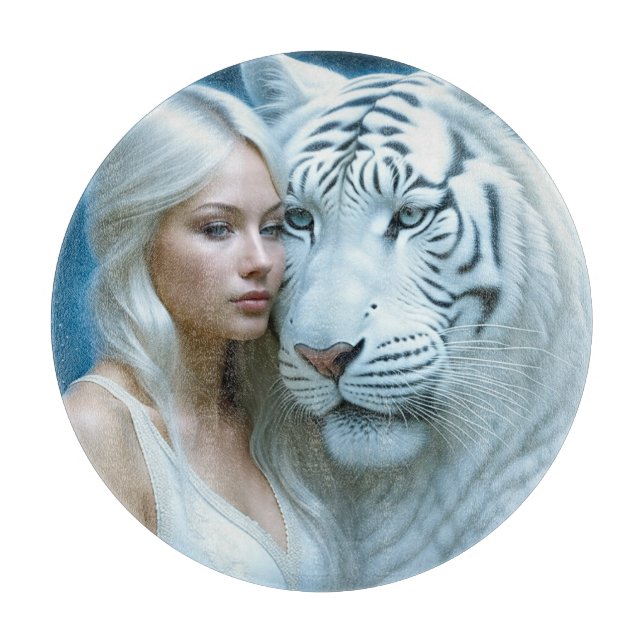 Mystical White Tiger och Woman Magic (Framsidan)