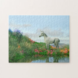 Mystical White Unicorn | Fantasy Pussel