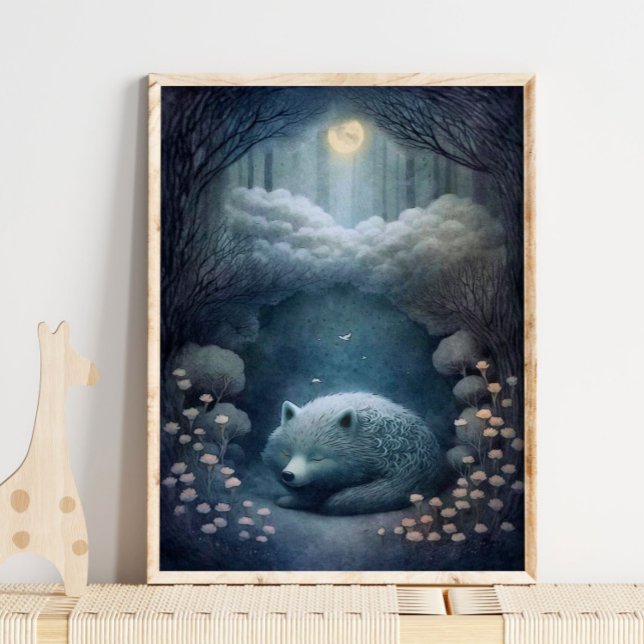 Mystical White Varg Animal Print | Skriv ut Varg Poster (Skapare uppladdad)