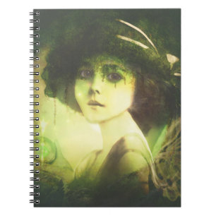 Mystical Willow Träd Fairy Fantasy Art Anteckningsbok