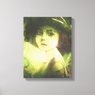 Mystical Willow Träd Fairy Fantasy Art Canvastryck