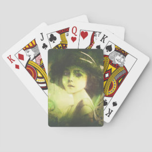 Mystical Willow Träd Fairy Fantasy Art Casinokort
