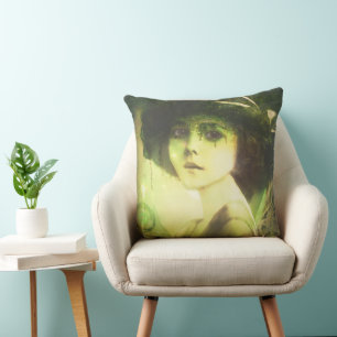 Mystical Willow Träd Fairy Fantasy Art Kudde