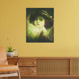 Mystical Willow Träd Fairy Fantasy Art Poster