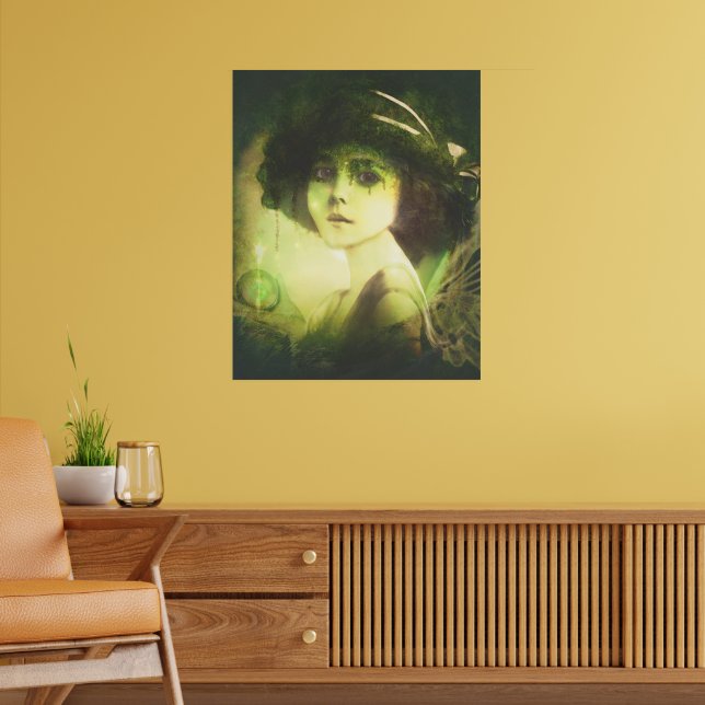 Mystical Willow Träd Fairy Fantasy Art Poster (Vardagsrum 2)