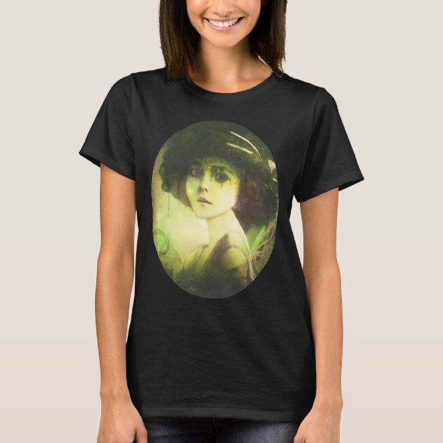 Mystical Willow Träd Fairy Fantasy Art T Shirt (Framsida)