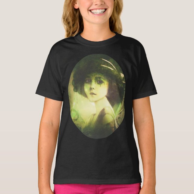 Mystical Willow Träd Fairy Fantasy Art T Shirt (Framsida)