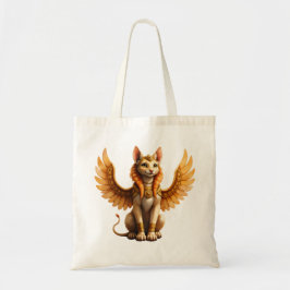 Mystical Winged Cat Sphinx - Egyptian Fantasy Art. Tygkasse
