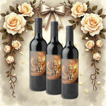 Mystical Winged Cat Sphinx - Egyptian Fantasy Art.