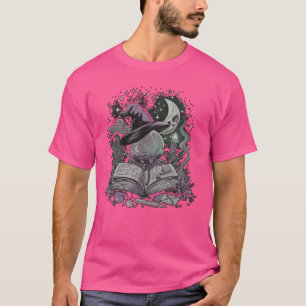 Mystical Witch Hat and Crystal Boll Witchcore Art T Shirt