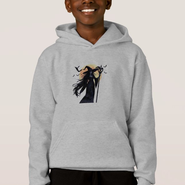 Mystical Witch under en hel måne T Shirt (Framsida)