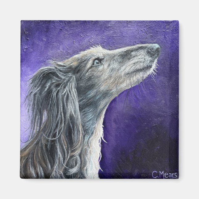 Mystical Wolfhound Magnet (Framsidan)