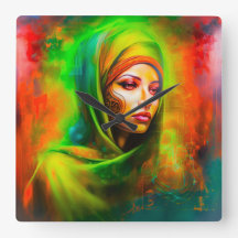 Mystical Woman i Neon Färg