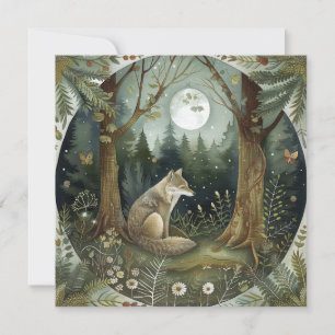 Mystical Woodland Varg Inbjudningar
