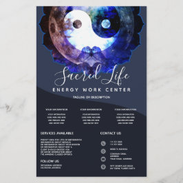 Mystical Yin Yang, Andlig Holistic Service Flygblad