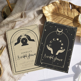 Mystical Zodiac Tarot Celestial Möhippa Inbjudningar