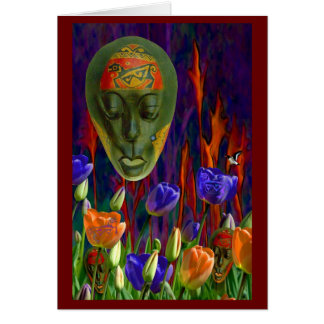 Mysticträdgård Hälsningskort