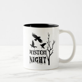 Mystik natt gotisk kråka kaffemugg