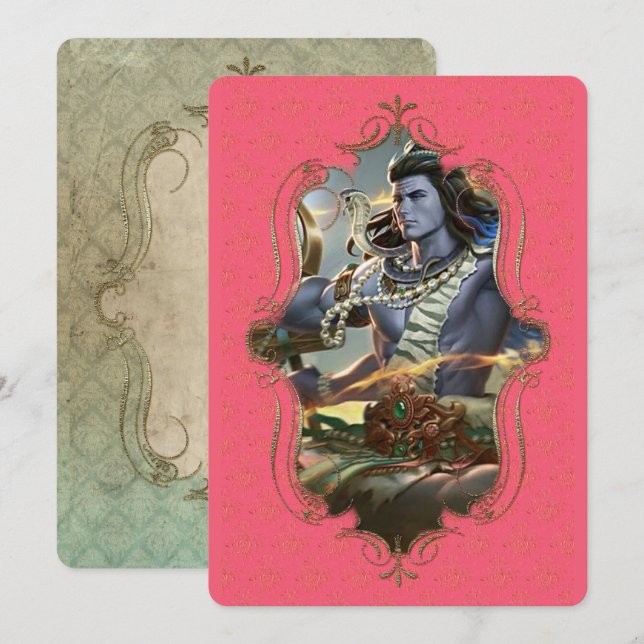 Mystik om Indien 39 - hälsningskort Meddelande (Fram/baksida)