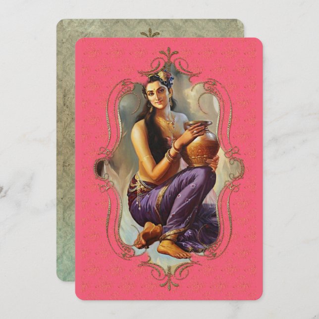 Mystik om Indien 48 - hälsningskort Meddelande (Fram/baksida)