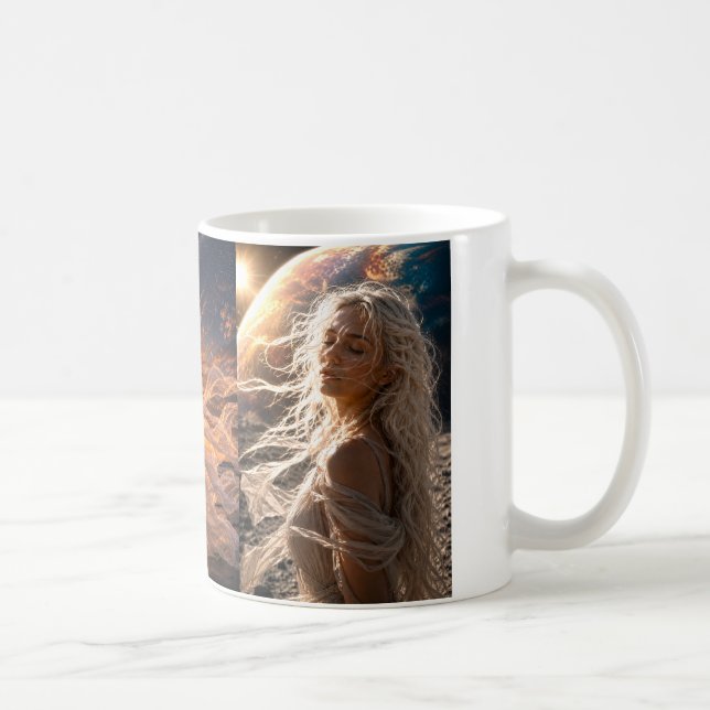 Mystik Woman Becher (3-seitiges Design) Kaffemugg (Höger)