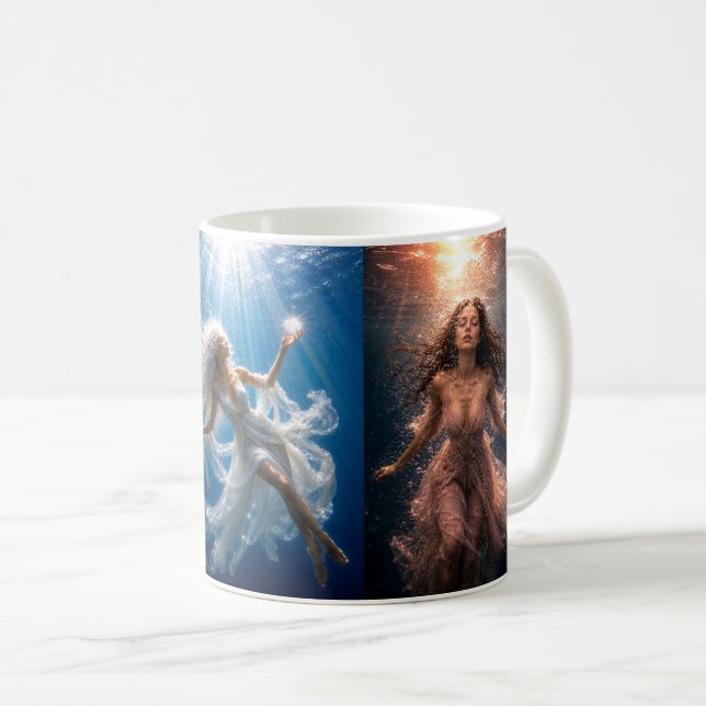 Mystik Woman Becher (3-seitiges Design) Kaffemugg (Framsida höger)
