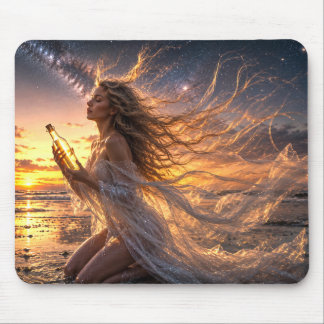 Mystik Woman Mousepad – Galaktisch schön Musmatta