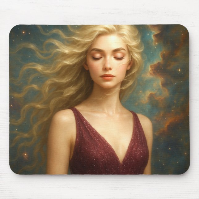 Mystik Woman – Mousepad mit Energie & Ausdruck Musmatta (Framsidan)