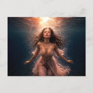 Mystik Woman Postkarte – Galaktisch schön Vykort