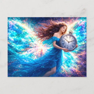 Mystik Woman Postkarte – Galaktisch schön Vykort