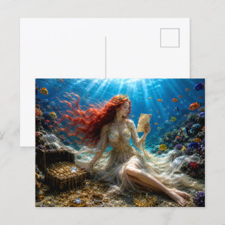 Mystik Woman Postkarte – Galaktisch schön Vykort