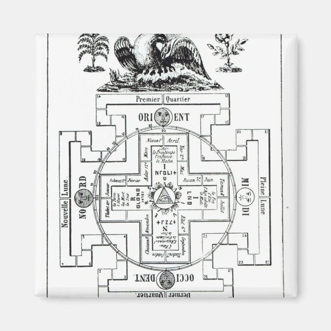 Mystikdiagram över Solomons Magnet (Framsidan)