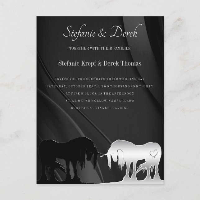 Mystikernas inbjudan till enmajsbröllop (Framsida)