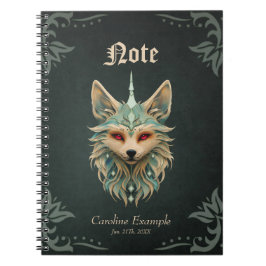 Mystikräv med piercing Red ögon. Anteckningsbok