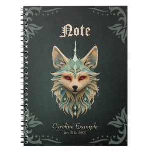 Mystikräv med piercing Red ögon. Anteckningsbok