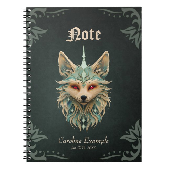 Mystikräv med piercing Red ögon. Anteckningsbok (Framsidan)