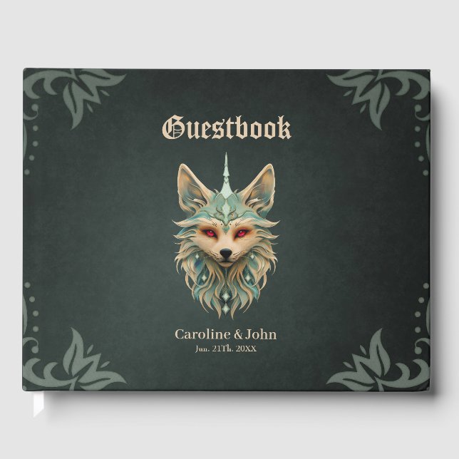 Mystikräv med piercing Red ögon. Gästböcker (Framsida)