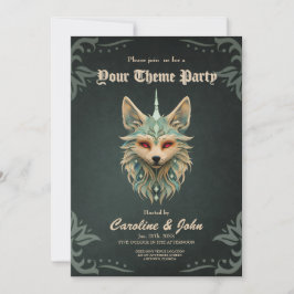 Mystikräv med piercing Red ögon. Inbjudningar