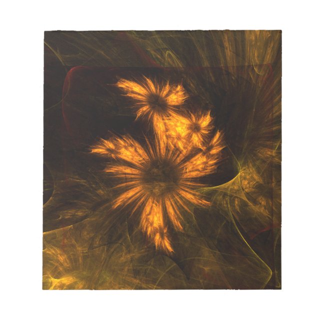 Mystique Garden Abstrakt Art Anteckningsblock (Framsida)