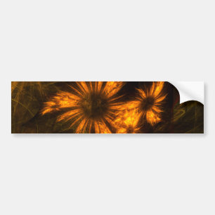 Mystique Garden Abstrakt Art Bumper Sticker Bildekal