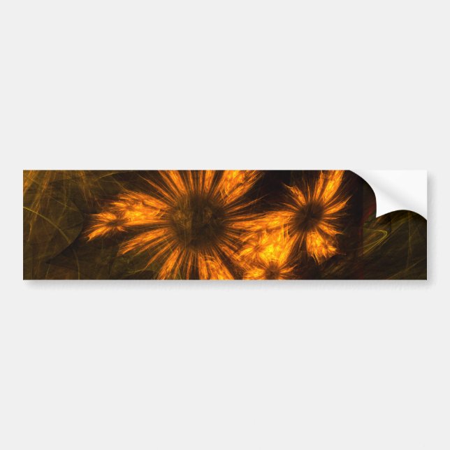 Mystique Garden Abstrakt Art Bumper Sticker Bildekal (Framsidan)