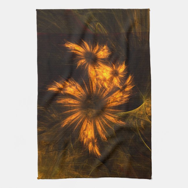 Mystique Garden Abstrakt Art Kitchen Towel Kökshandduk (Vertikal)