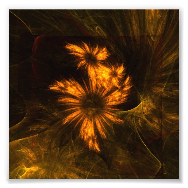 Mystique Garden Abstrakt Art Photo Print Fototryck (Framsidan)